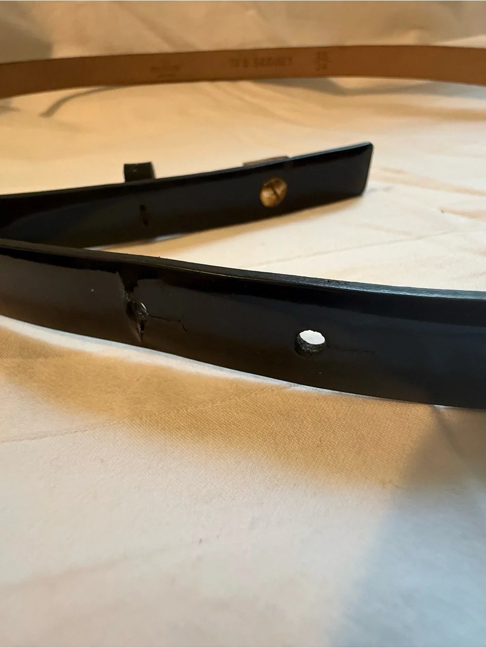 Valentino Garavani Black Leather Belt Strap with Metal Stud